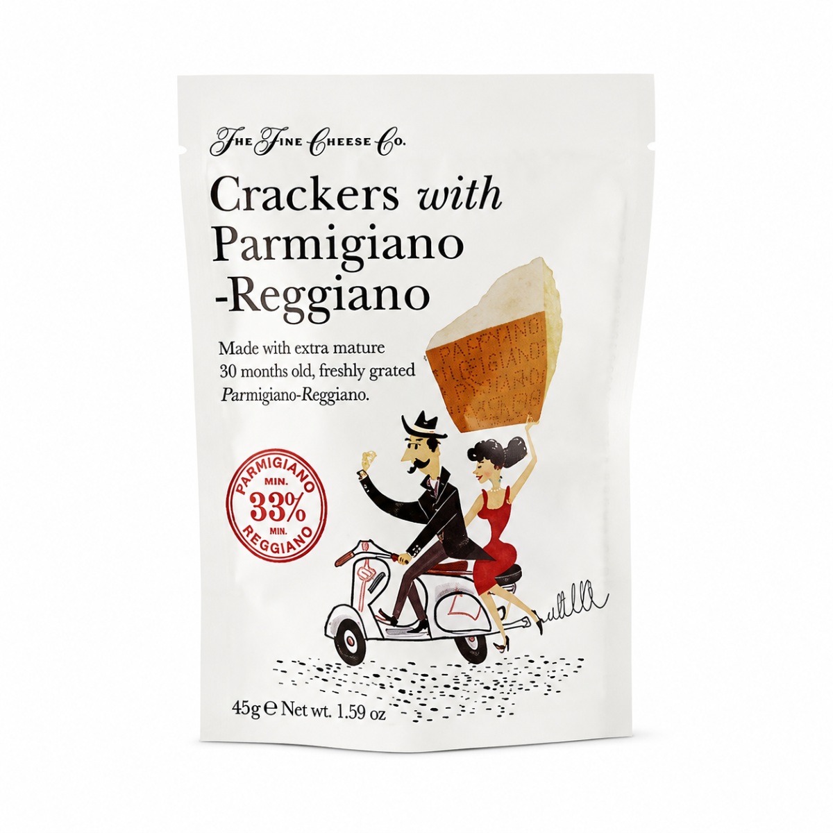 Crackers con Parmigiano Reggiano The Fine Cheese Co Crackers con Parmigiano Reggiano The Fine Cheese Co 45g