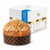 Panettone Chococaramel De Vivo 1 kg con cobertura de chocolate blanco, caramelo y caja regalo