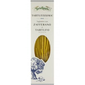 tagliolini con azafran y trufa tartuflanghe pasta gourmet italiana