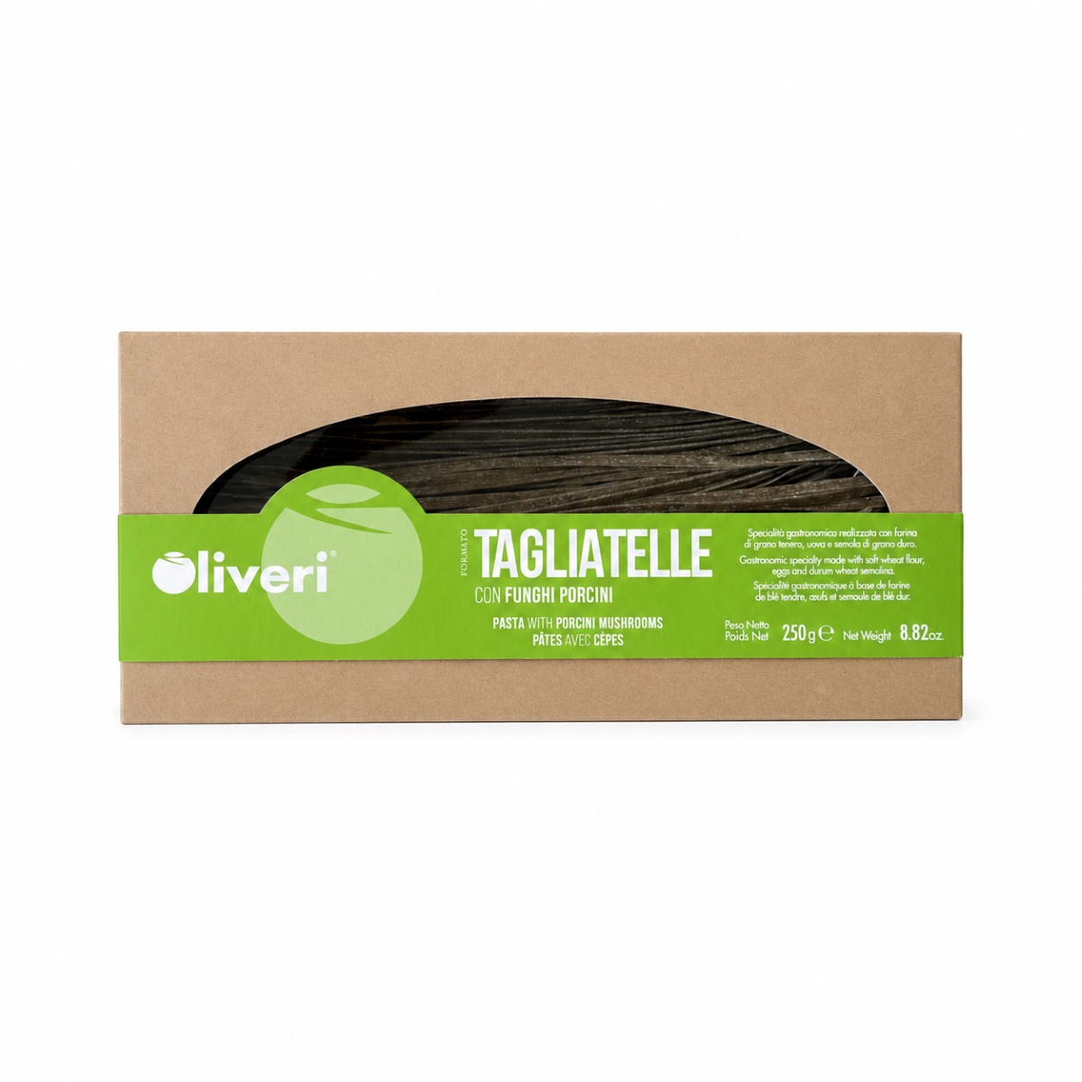 Tagliatelle con Setas Porcini Oliveri Piemonte 250 g Caja de Tagliatelle con Setas Porcini Oliveri Piemonte 250 g