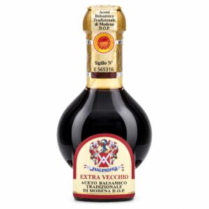 Vinagre Balsámico Tradicional de Módena DOP Extra Vecchio Malpighi 25 años 100 ml, botella con precinto de origen