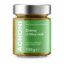 Crema de Aceitunas Verdes Agnoni 135 g en tarro de cristal sobre fondo blanco