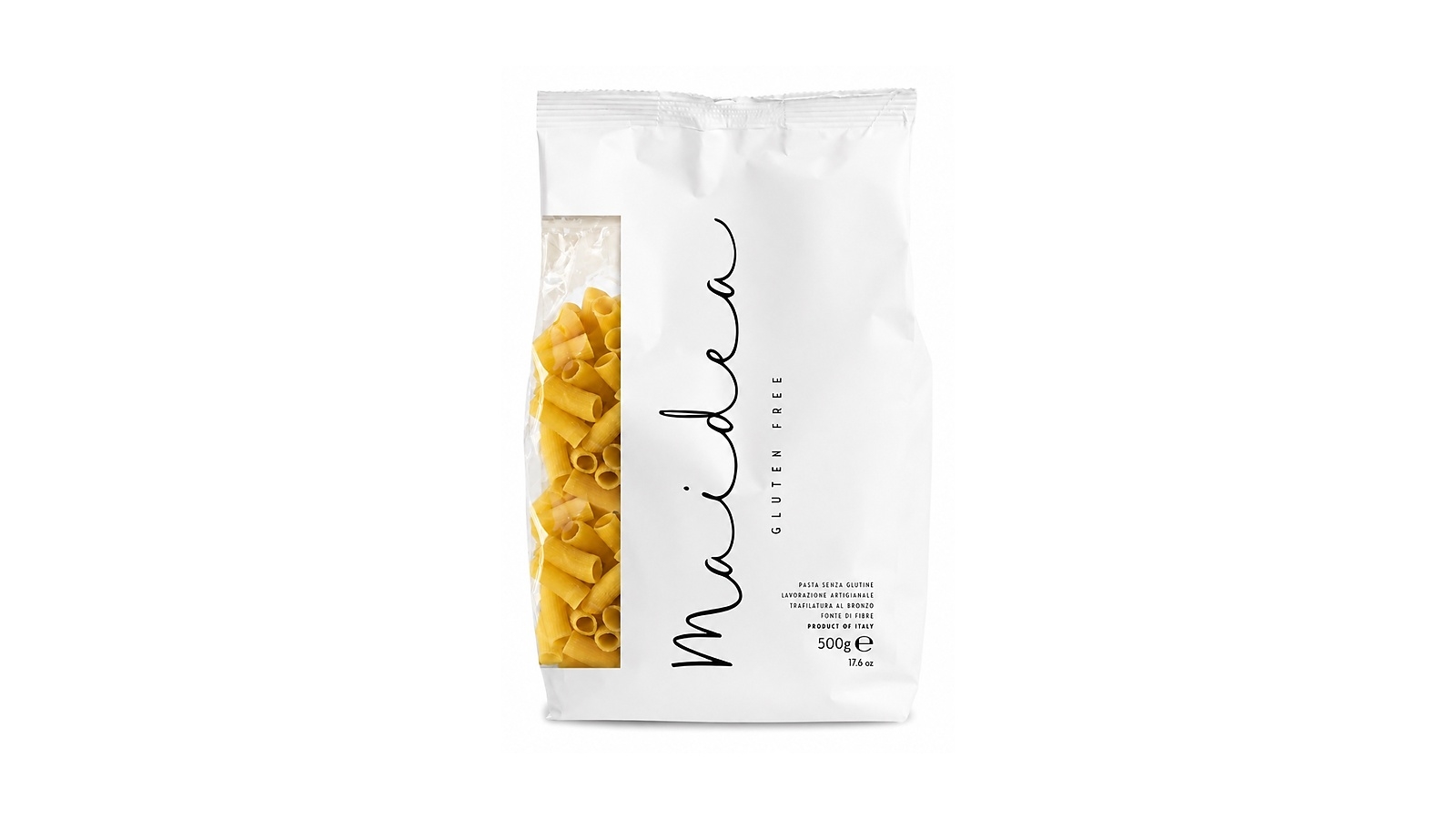 Tortiglioni sin gluten Maidea de maíz y arroz con textura estriada para salsas de tomate