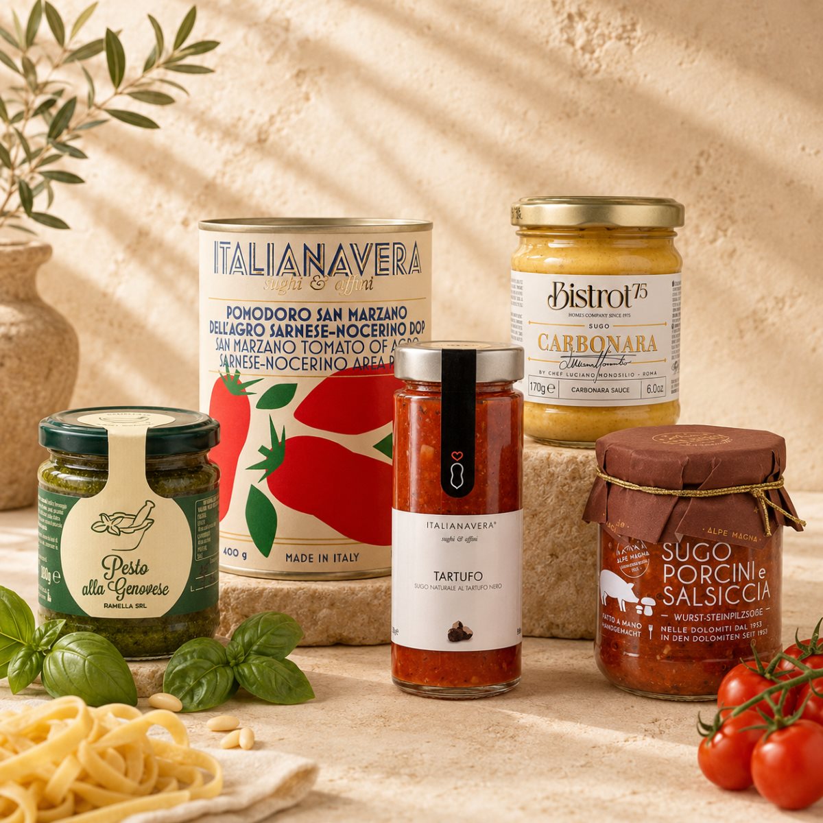 Salsas italianas para pasta en AGÁPICO