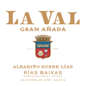 etiqueta la val gran añada albariño sobre lías rias baixas vino blanco gallego