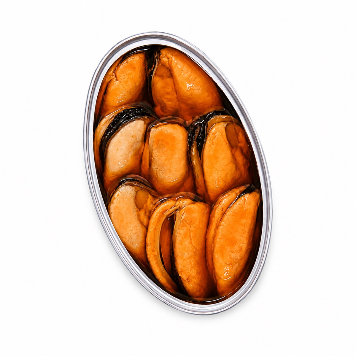 Mejillones Fritos en Escabeche José Peña 7-10 piezas lata abierta Lata abierta de Mejillones Fritos en Escabeche José Peña 7-10 piezas