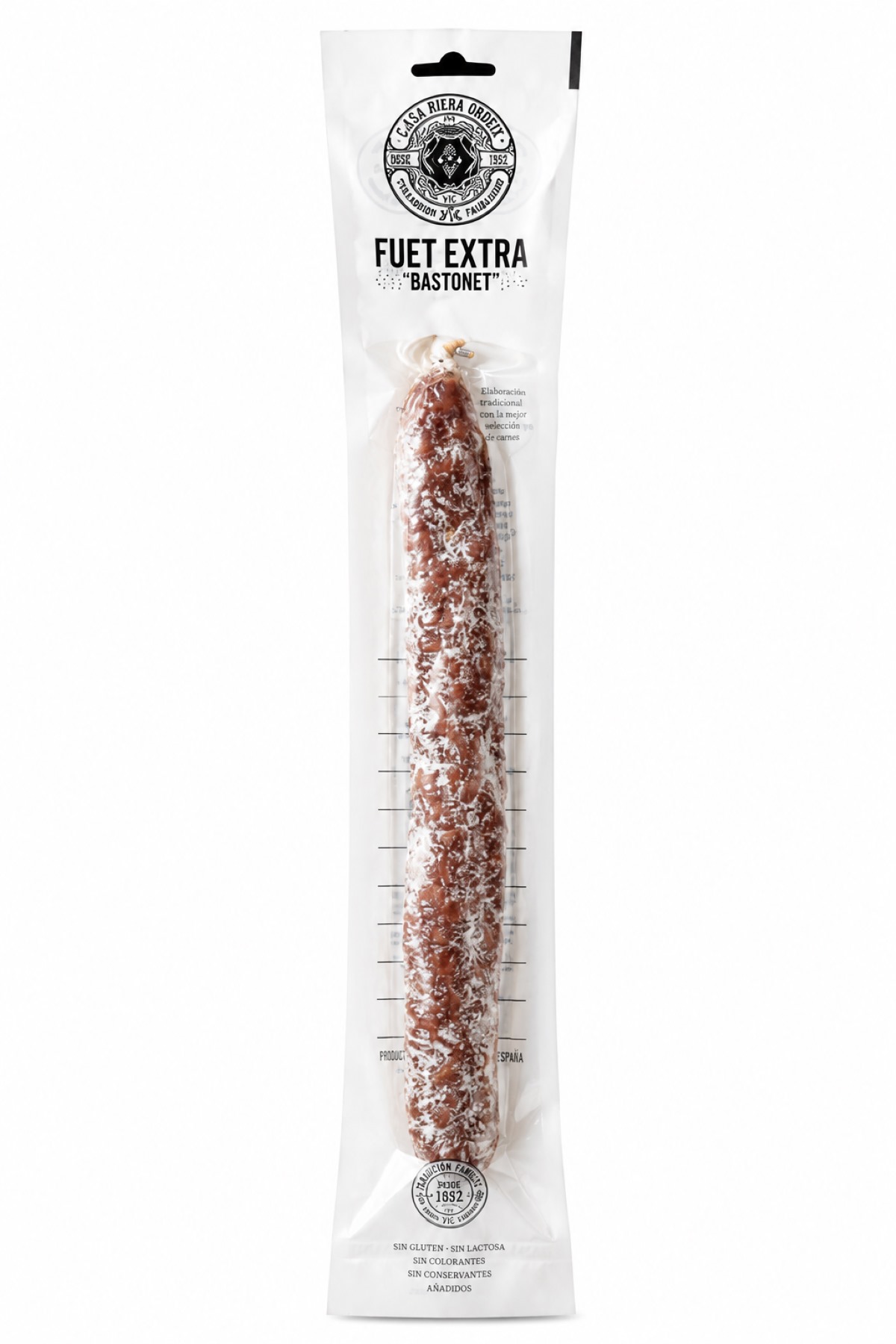 Fuet Extra Bastonet Casa Riera Ordeix Fuet Extra Bastonet Casa Riera Ordeix en envase individual