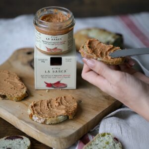 Paté ibérico al pimentón ahumado Finca La Barca servido sobre pan