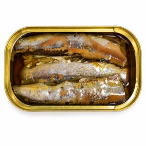 Lata abierta de Relanzón en Aceite de Oliva Conservas Catalina