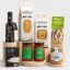 Cesta Despensa Gourmet Vuelta a la Rutina Selección con AOVE, pasta italiana, risotto, salsas, bonito y sal de Añana