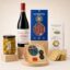 Cesta Gourmet Rioja, Queso y Embutidos Selección con vino Rioja, Idiazábal, salchichón de Vic, aceitunas y crackers