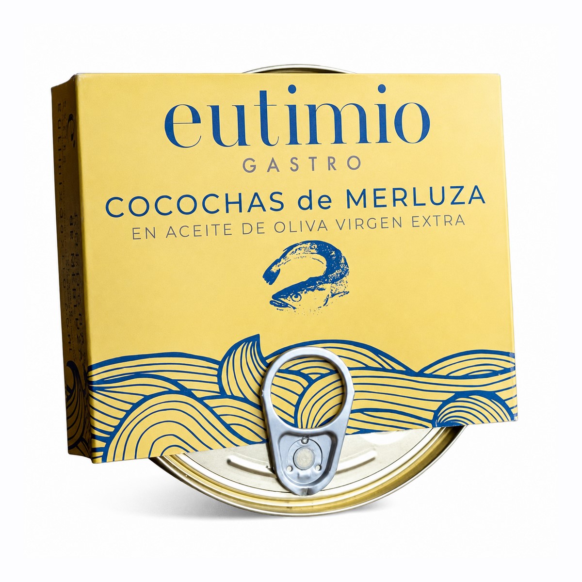 Cocochas de Merluza en AOVE Conservas Eutimio · 135 g Cocochas de Merluza en Aceite de Oliva Virgen Extra Conservas Eutimio 135 g en lata