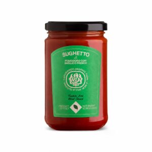 Salsa de Tomate Ecológica con Albahaca Fresca Capobianco Farm 300 g salsa italiana para pasta
