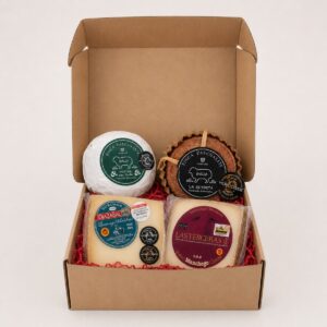 Selección Gourmet de Quesos de Oveja 4 productos en caja regalo con Manchego, Idiazábal, Pastura con Trufa y La Retorta