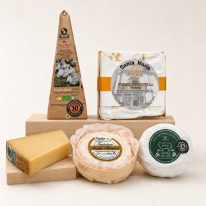 Gran Selección Premium de Quesos Europeos 5 productos con Parmigiano Reggiano, Comté, Saint-Félicien, Pastura con Trufa y queso Santa María
