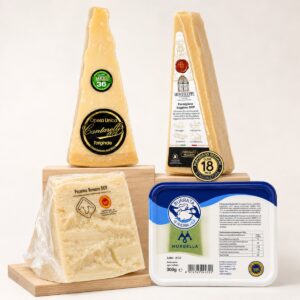 Selección Gourmet de Quesos Italianos · 4 Productos