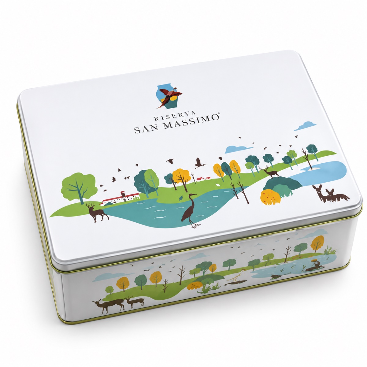 Lata Regalo de Arroces Riserva San Massimo · 3 kg · Lata Cerrada Lata Regalo de Arroces Carnaroli y Vialone Nano Riserva San Massimo 3 kg cerrada