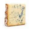 Queso azul Stilton DOP Colston Bassett 150 g en cuña, con pasta color marfil, vetas azuladas y corteza natural